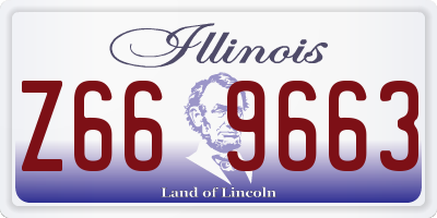 IL license plate Z669663