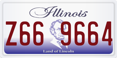 IL license plate Z669664