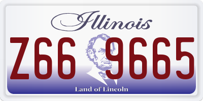 IL license plate Z669665