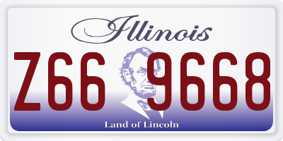 IL license plate Z669668