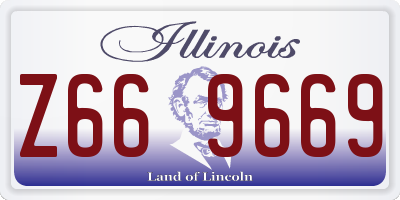 IL license plate Z669669