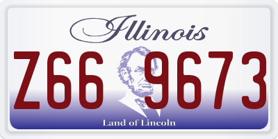 IL license plate Z669673