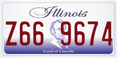 IL license plate Z669674