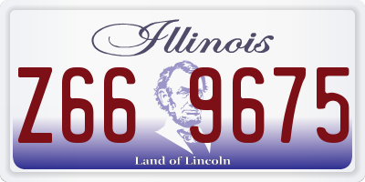 IL license plate Z669675