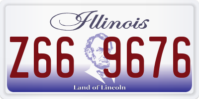IL license plate Z669676