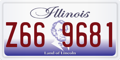 IL license plate Z669681