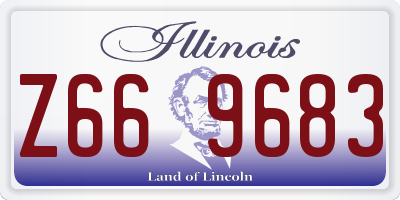 IL license plate Z669683