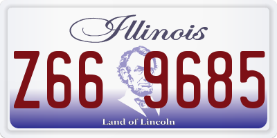 IL license plate Z669685