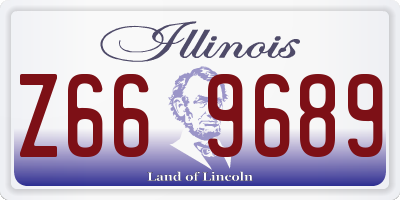 IL license plate Z669689