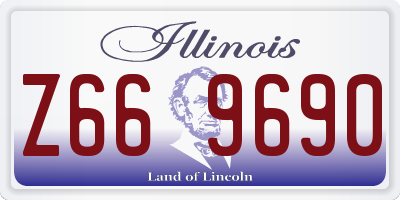 IL license plate Z669690
