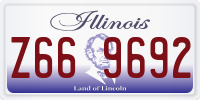 IL license plate Z669692