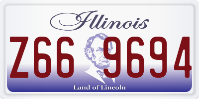 IL license plate Z669694