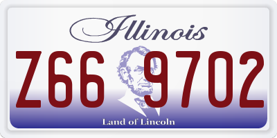 IL license plate Z669702