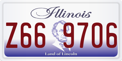 IL license plate Z669706