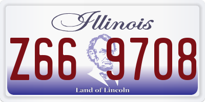 IL license plate Z669708