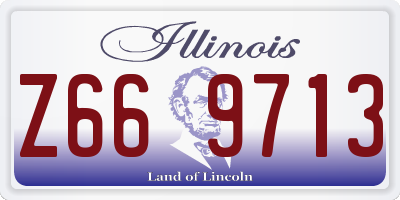 IL license plate Z669713