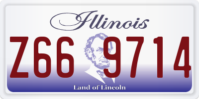 IL license plate Z669714