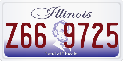 IL license plate Z669725