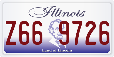 IL license plate Z669726