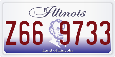 IL license plate Z669733
