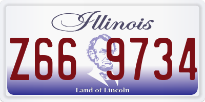 IL license plate Z669734