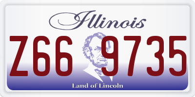 IL license plate Z669735