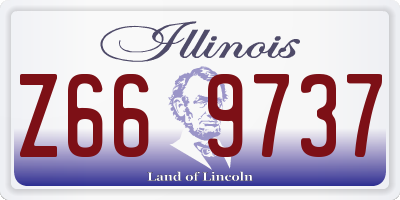 IL license plate Z669737