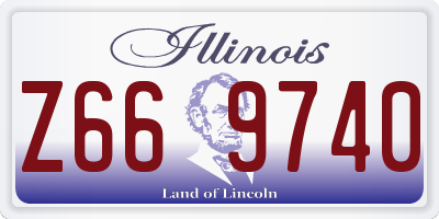 IL license plate Z669740