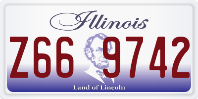 IL license plate Z669742