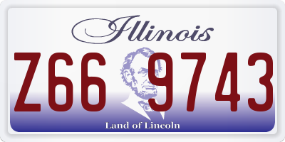 IL license plate Z669743