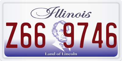 IL license plate Z669746