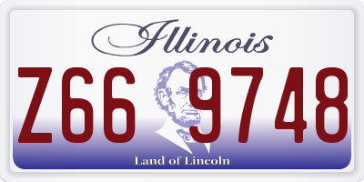 IL license plate Z669748