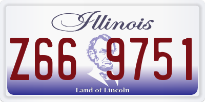 IL license plate Z669751