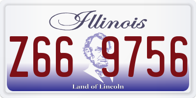 IL license plate Z669756