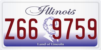 IL license plate Z669759