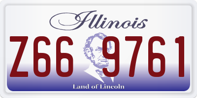 IL license plate Z669761