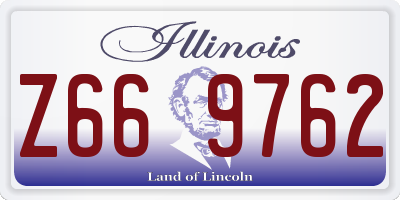 IL license plate Z669762