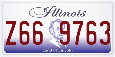 IL license plate Z669763