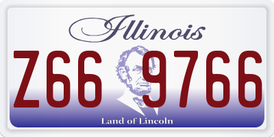 IL license plate Z669766