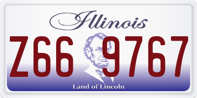 IL license plate Z669767