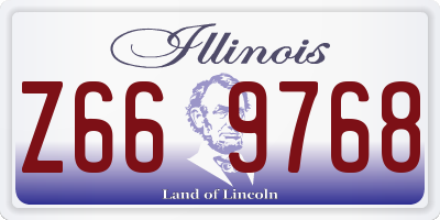 IL license plate Z669768