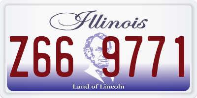 IL license plate Z669771