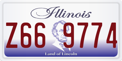IL license plate Z669774