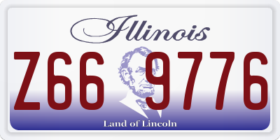 IL license plate Z669776