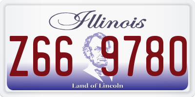 IL license plate Z669780