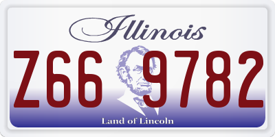 IL license plate Z669782