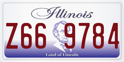 IL license plate Z669784