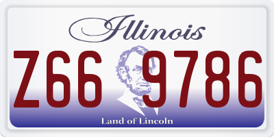IL license plate Z669786