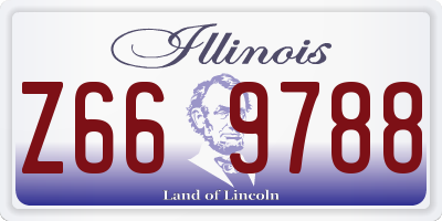 IL license plate Z669788
