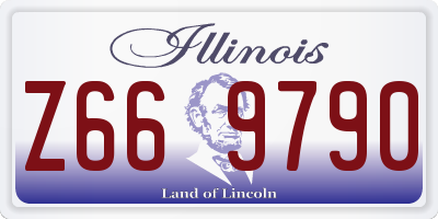 IL license plate Z669790